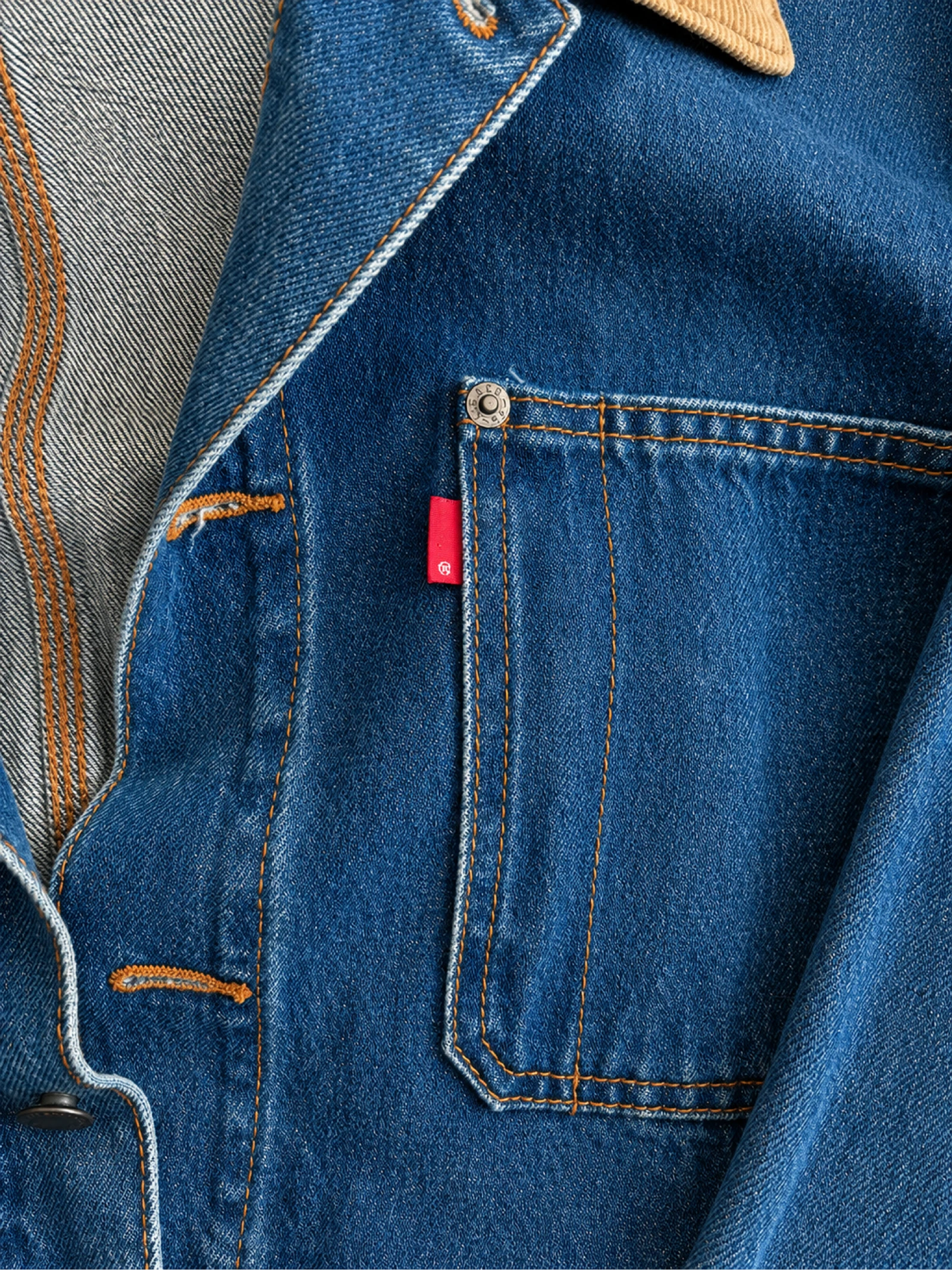 Jaqueta de trabalho Levi's Premium com gola de sarja GG – photo 3